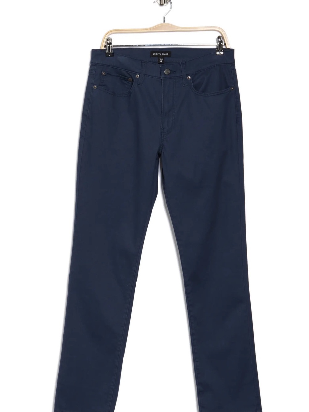 Lucky Brand Navy Straight-Leg Chinos